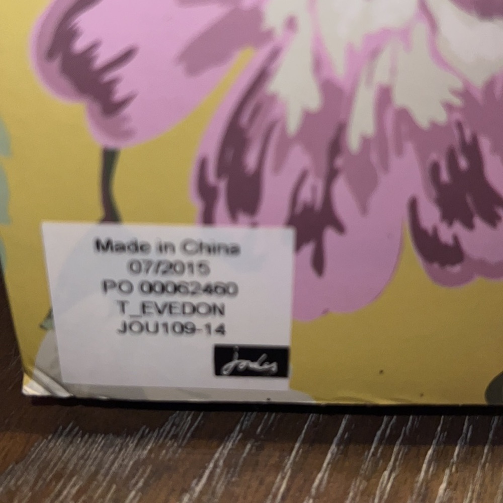 *EMPTY* JOULES boot box for EVEDON Wellies *(For Orig. pkg purposes only)* - Picture 6 of 8
